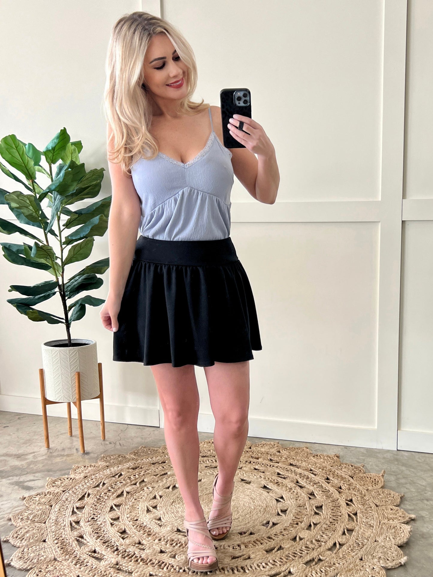 Soft Lace Periwinkle Cami Top