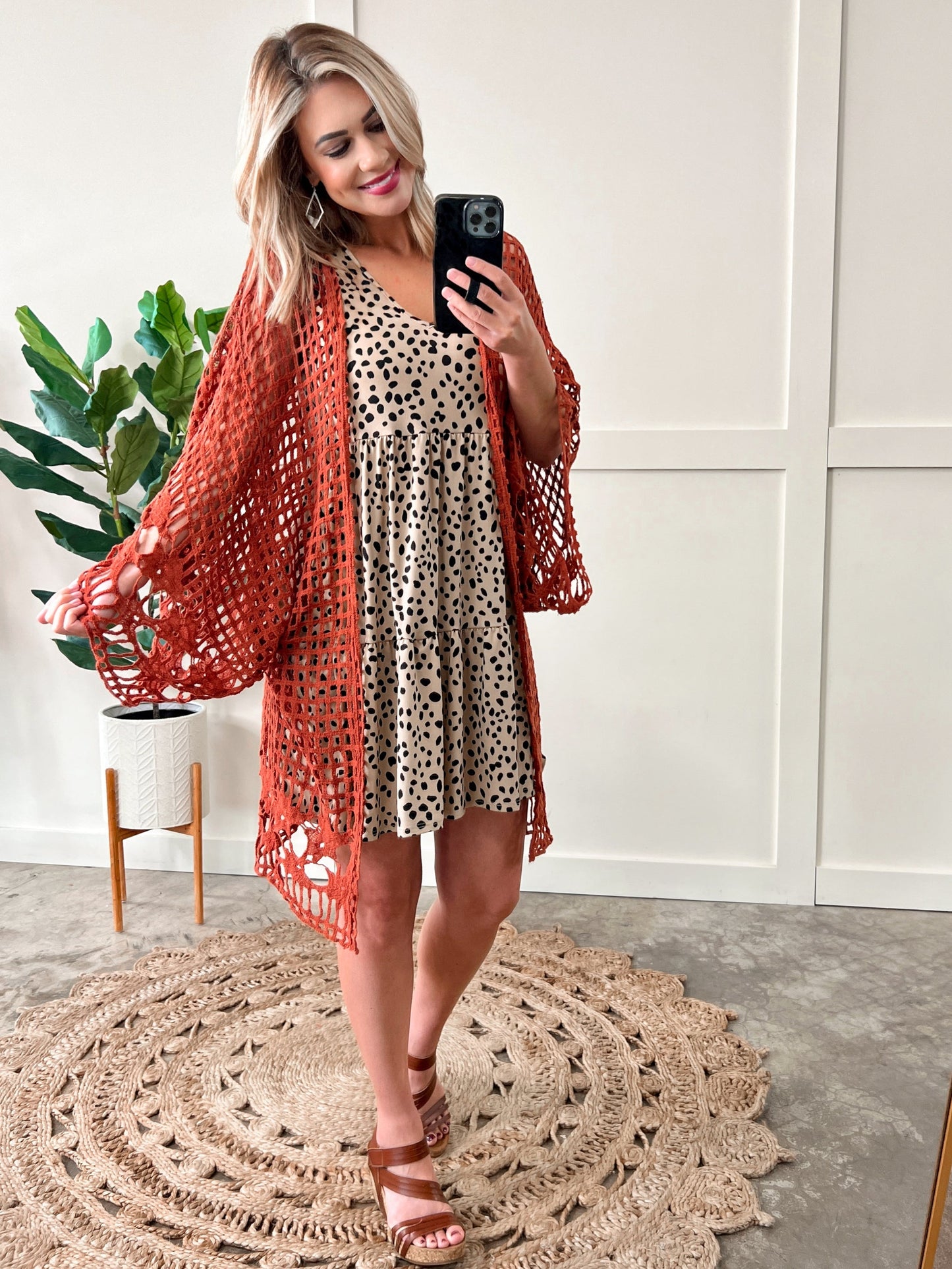 Tiered Sleeveless Dress In Leopard