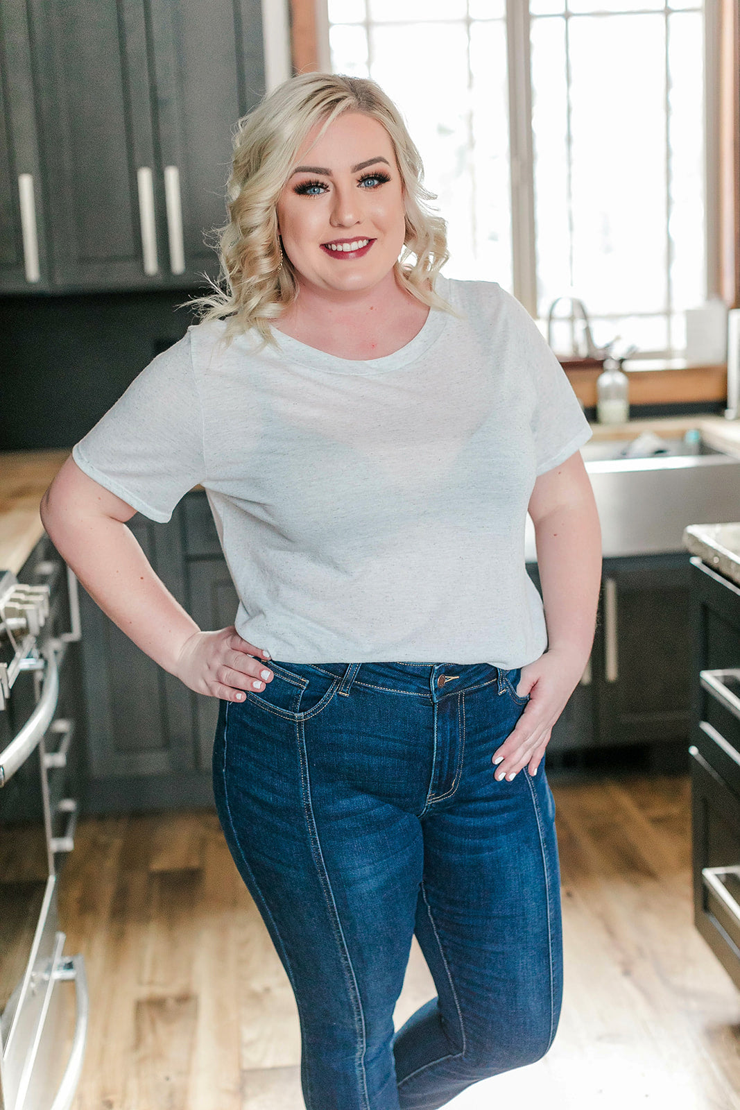 The Perfect Web Top In Heathered Gray