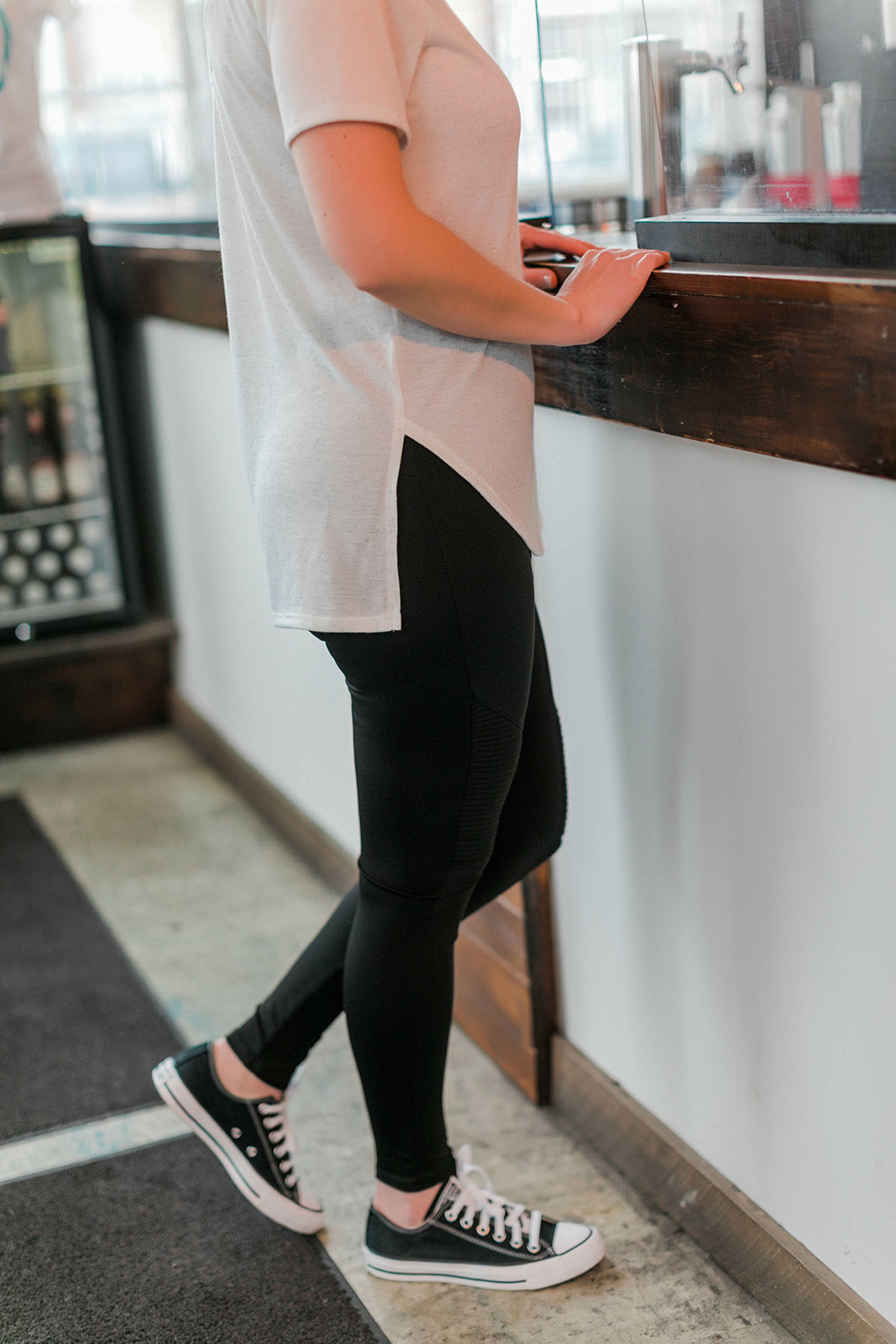 The Perfect Web Top In Heathered Gray