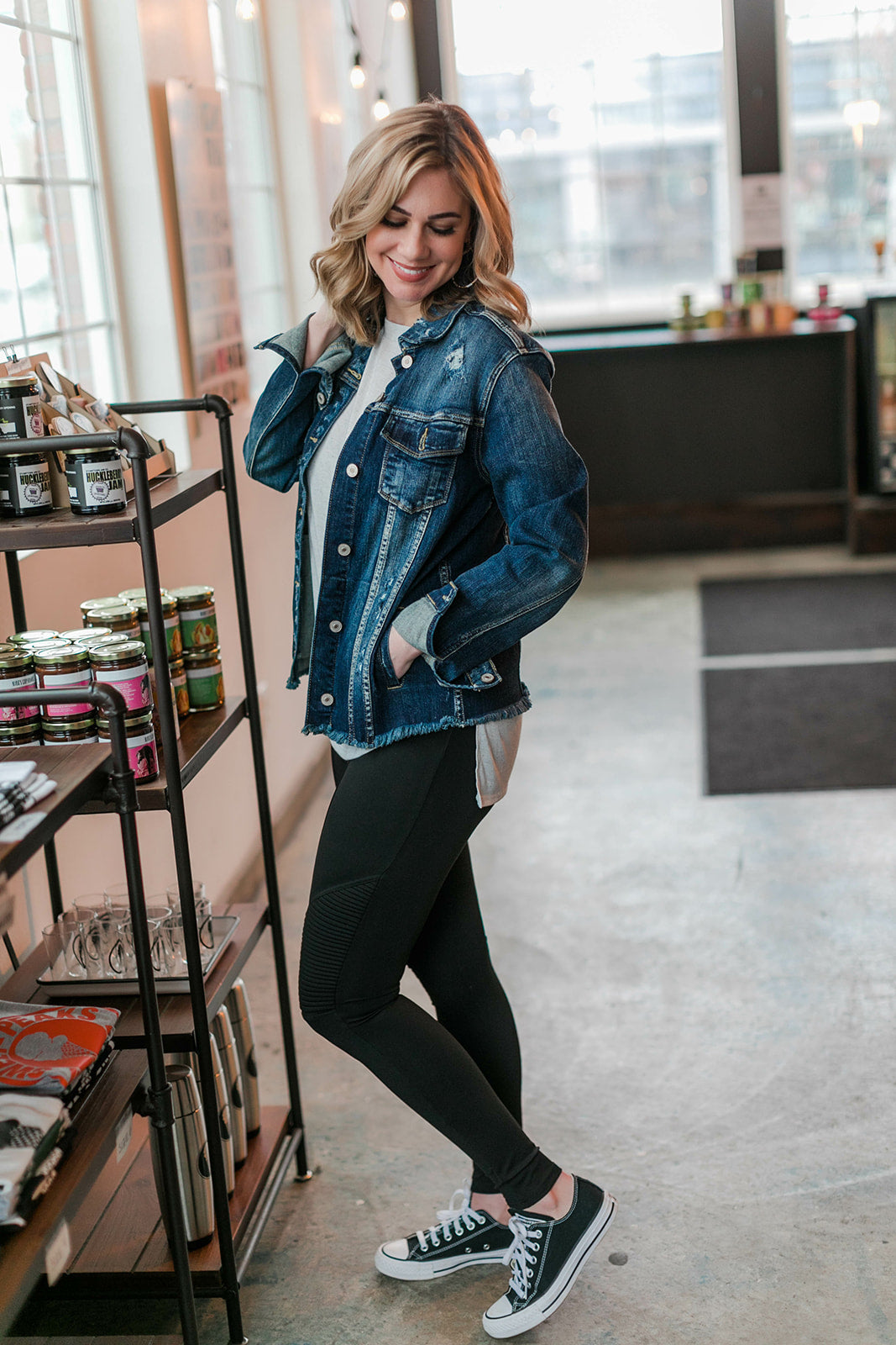 The Perfect Web Top In Heathered Gray