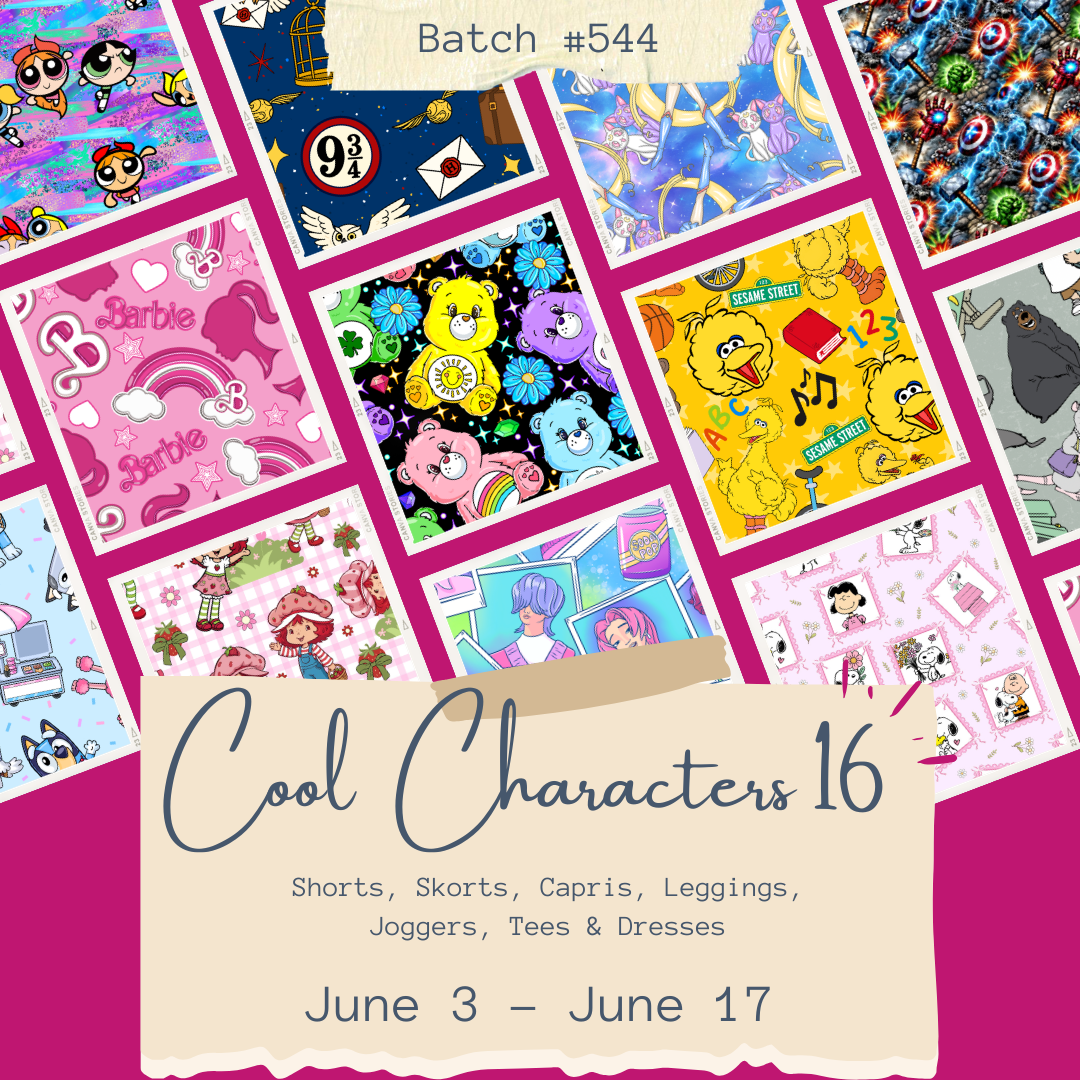 Batch #544 - Cool Characters 16 - Closes 6/17 - ETA mid August
