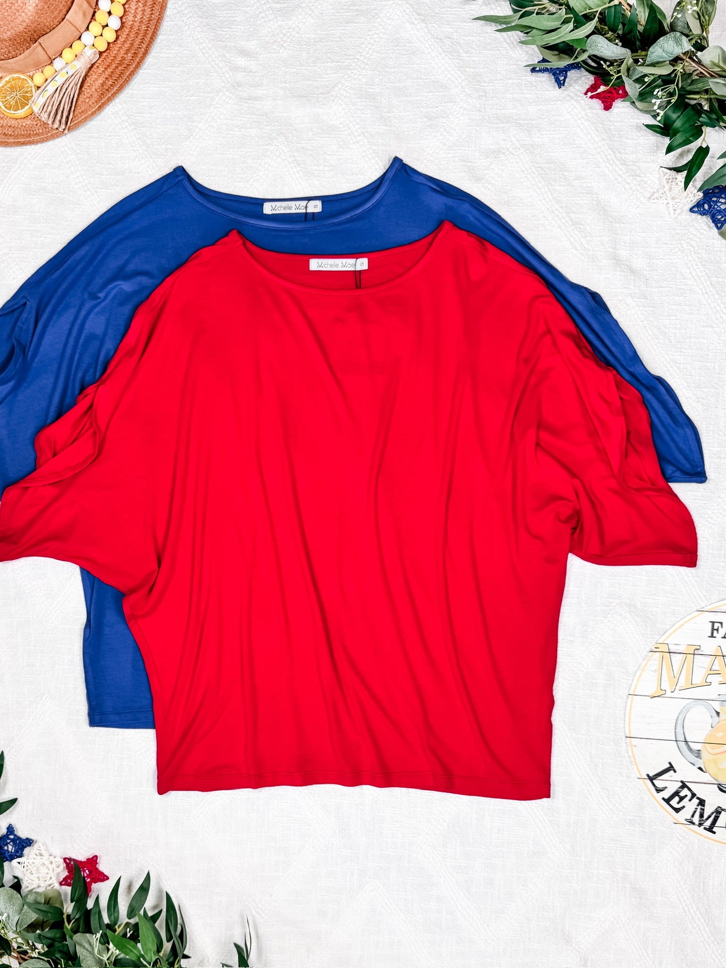 IN STOCK Darcy Dolman Top - Red