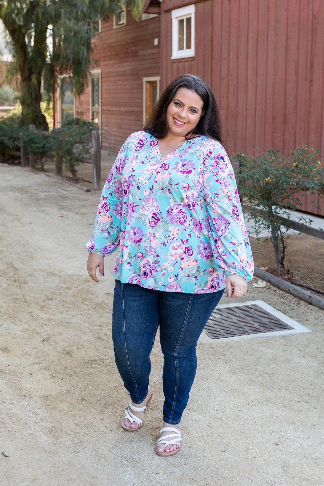 Pop of Neon Long Sleeve Top