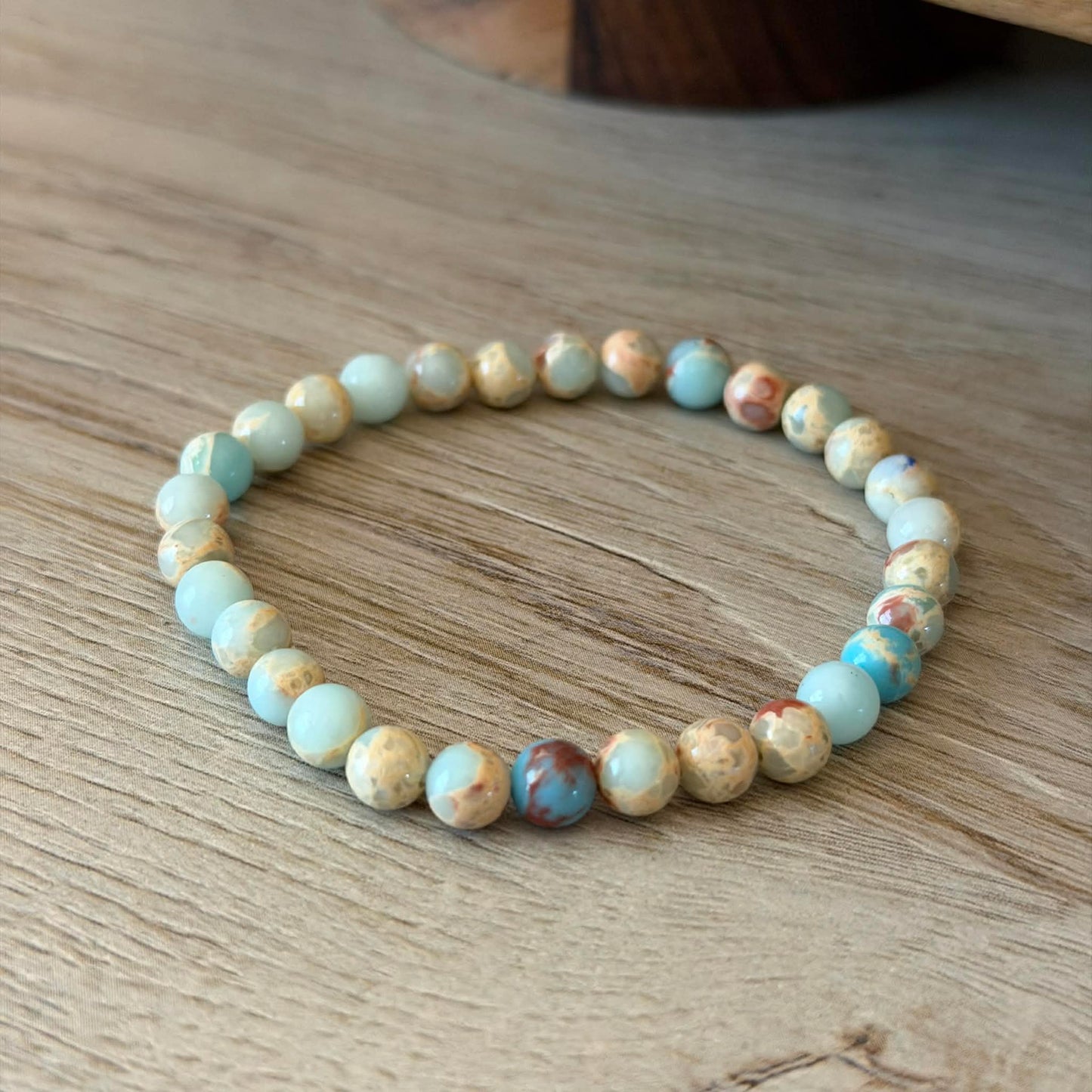 Aqua Terra Jasper Stretch Jewelry Junkie Bracelet