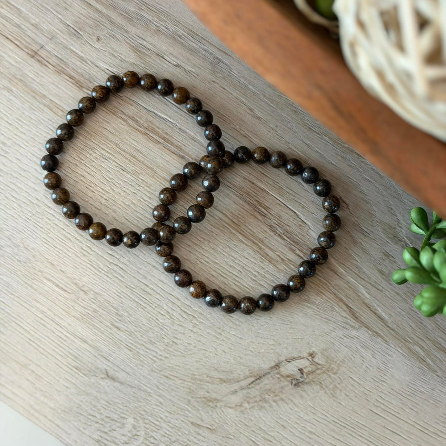 Faceted Bronzite stretch Jewelry Junkie Bracelet