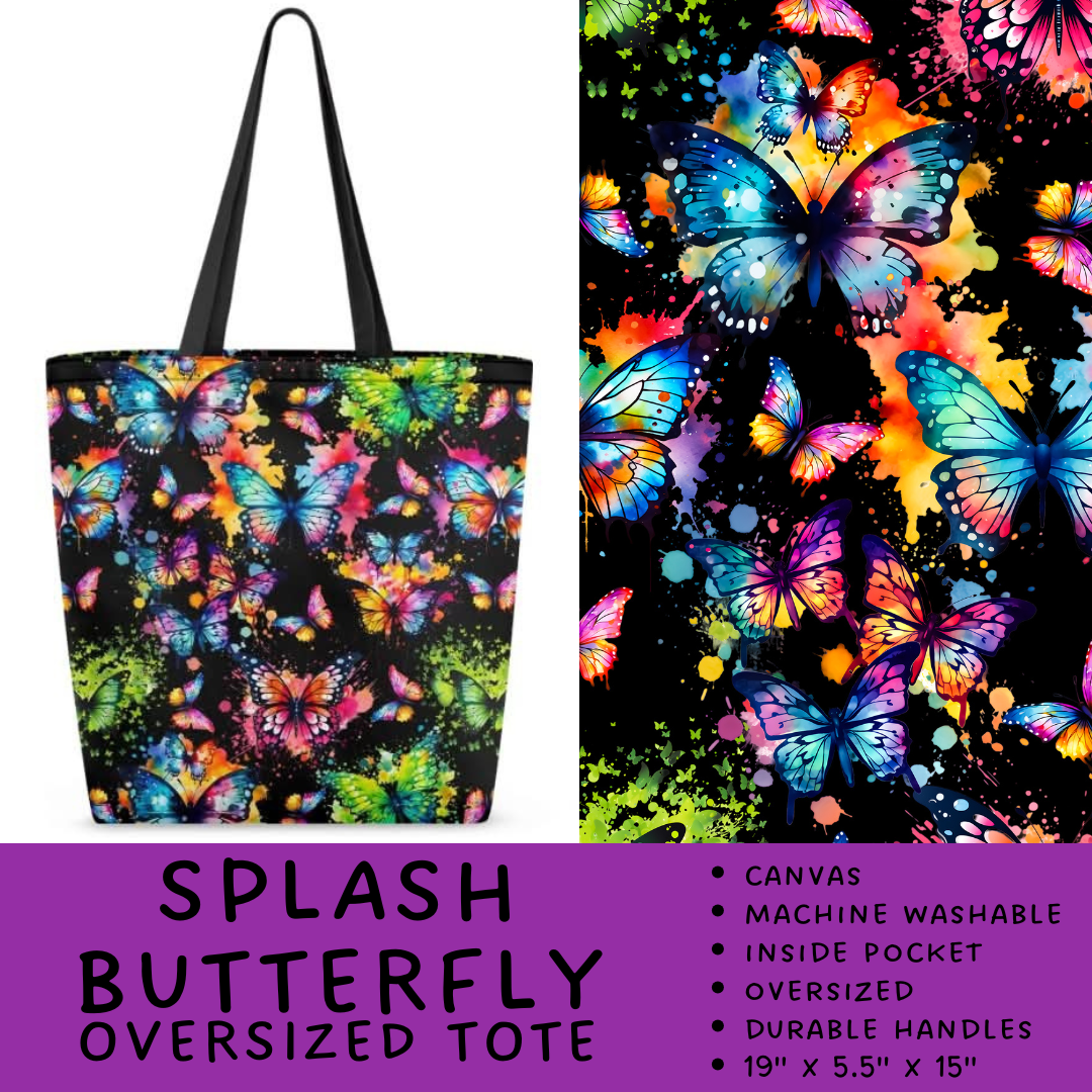 Batch #264 - Travel Collection - Closes 12/31 - ETA - Splash Butterfly Oversized Totes