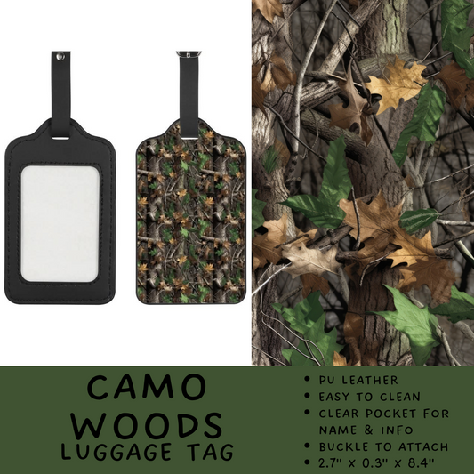 Batch #264 - Travel Collection - Closes 12/31 - ETA - Camo Woods Luggage Tag