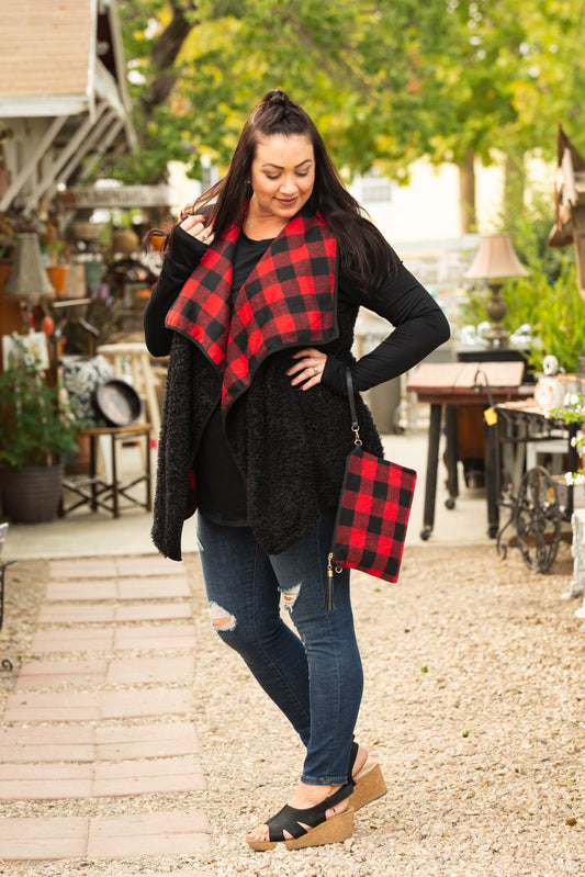 Plaid Forever Fleece Vest