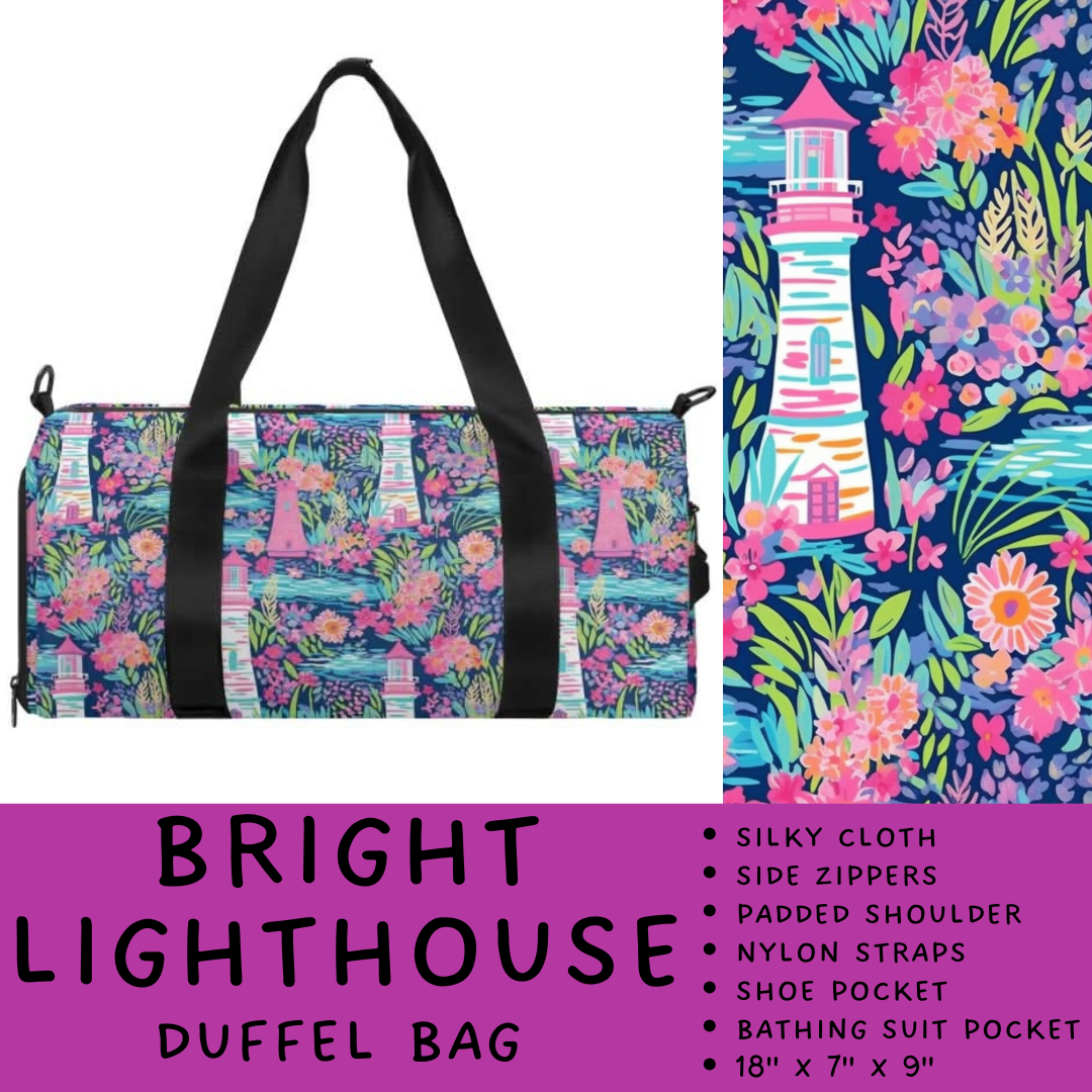 Batch #264 - Travel Collection - Closes 12/31 - ETA - Bright Lighthouse Duffel Bag