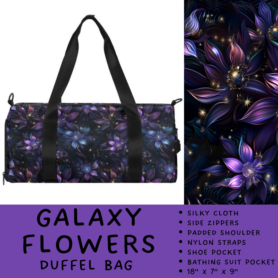 Batch #264 - Travel Collection - Closes 12/31 - ETA - Galaxy Flowers Duffel Bag