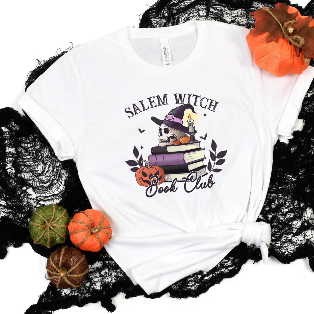 Salem Witch Spooky Book Club Graphic Tee