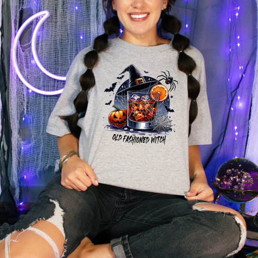 Old Fashioned Witch Graphic Tee