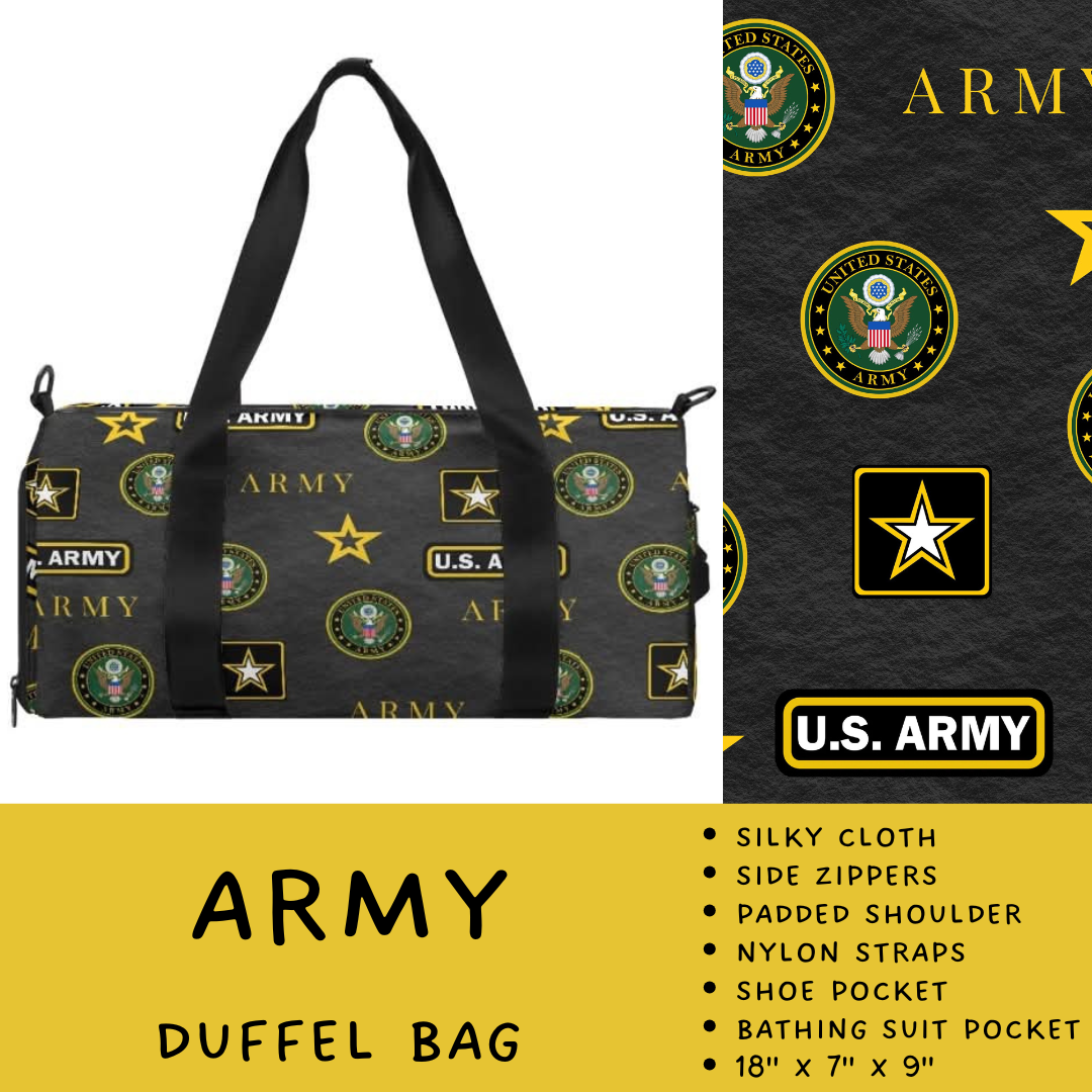 Batch #264 - Travel Collection - Closes 12/31 - ETA - Army Duffel Bag