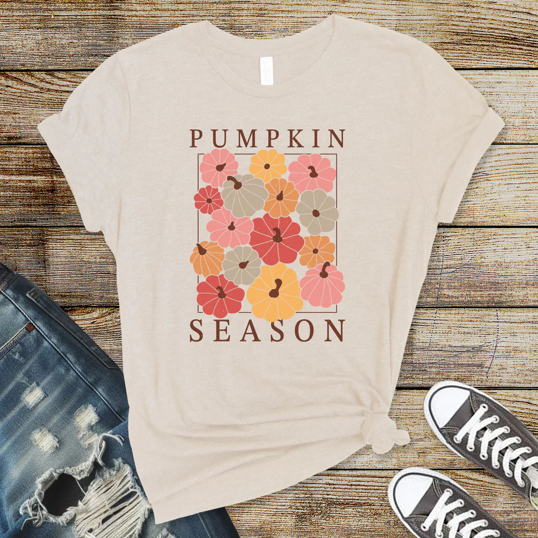 Colorful pumpkin season Graphic Tee