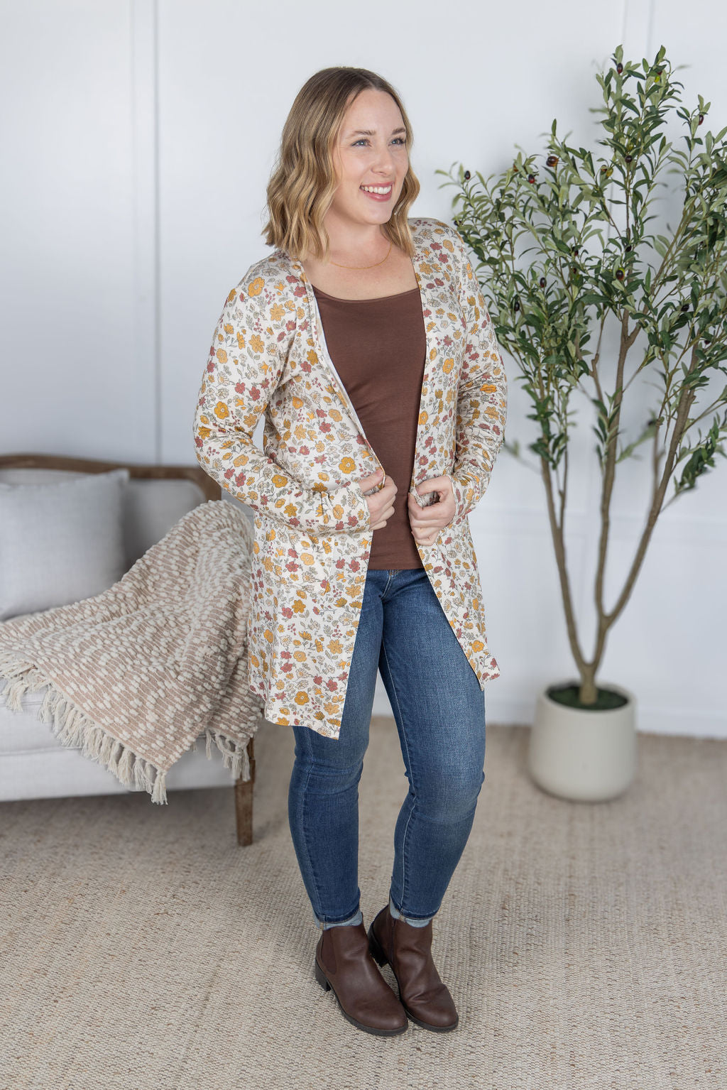 IN STOCK Classic Cardigan - Fall Vintage Floral FINAL SALE