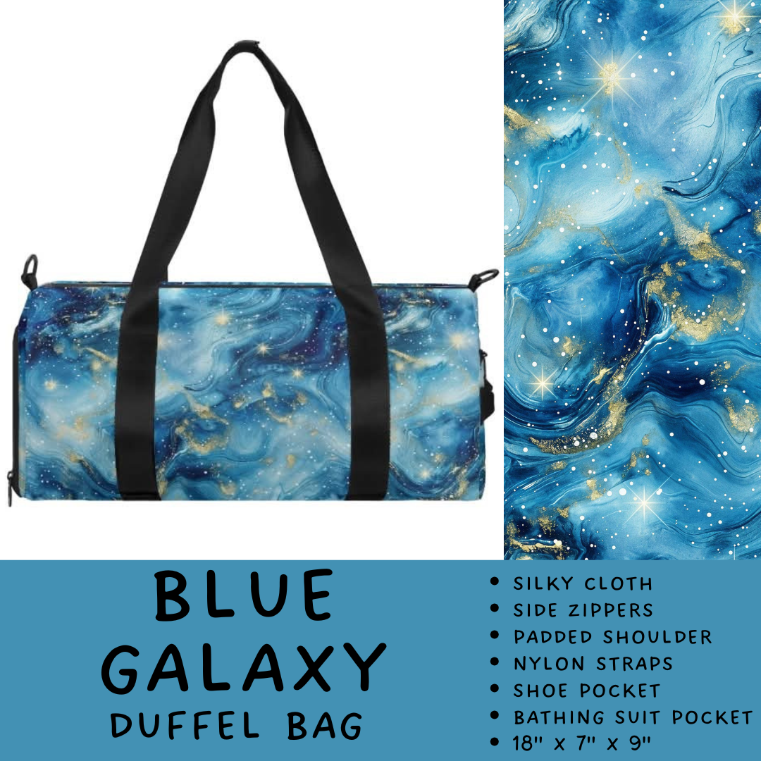 Batch #264 - Travel Collection - Closes 12/31 - ETA - Blue Galaxy Duffel Bag