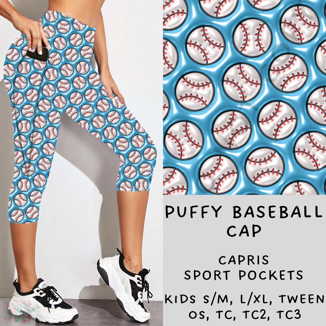 Ready To Ship - Puffy Baseball Leggings