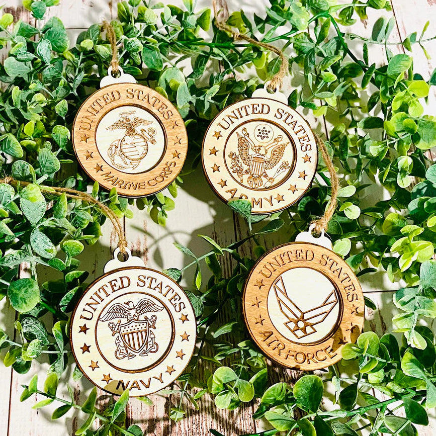 Military Logo Custom Ornament