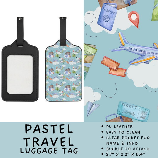 Batch #264 - Travel Collection - Closes 12/31 - ETA - Pastel Travel Luggage Tag