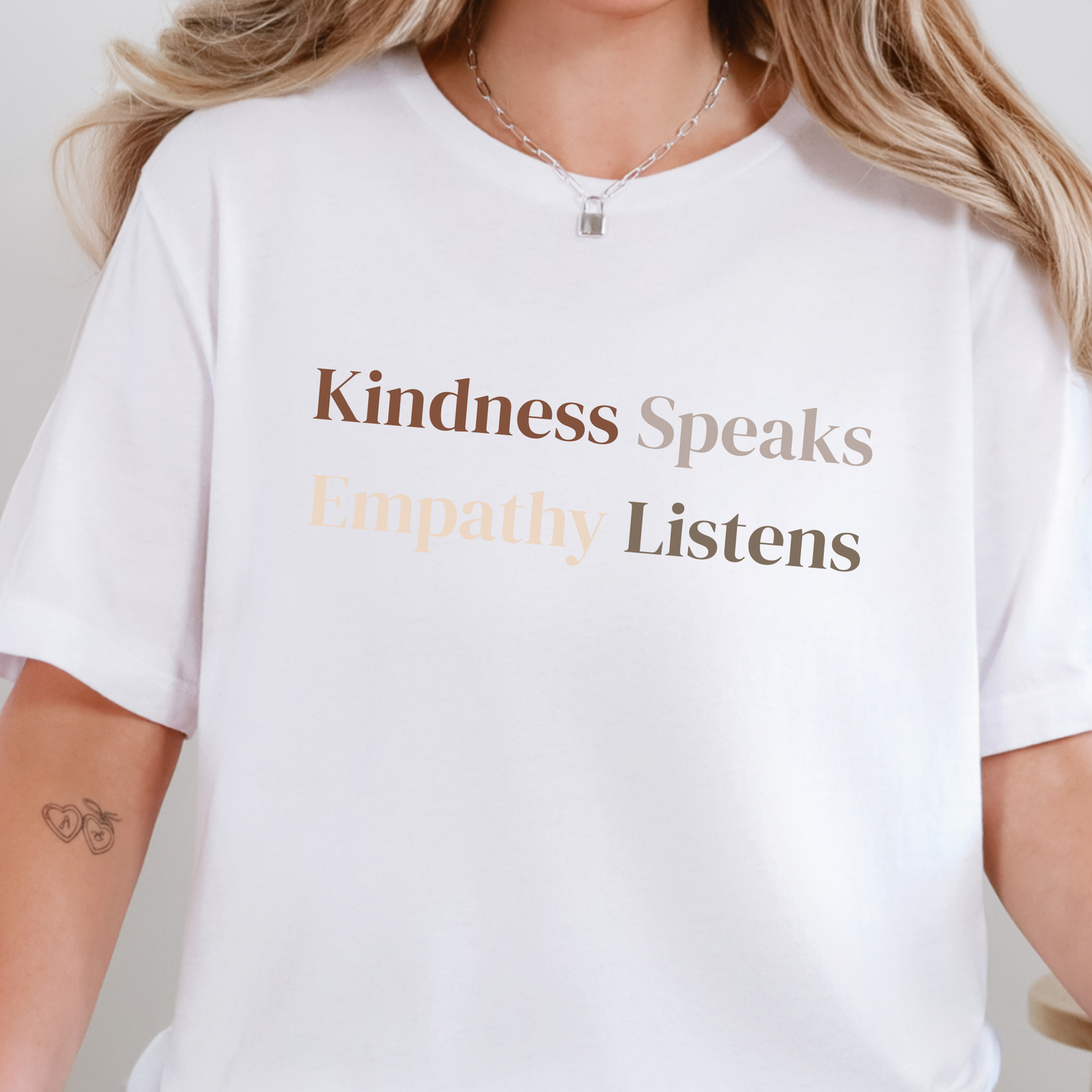 Kindness Speaks Empathy Listens Graphic Tee