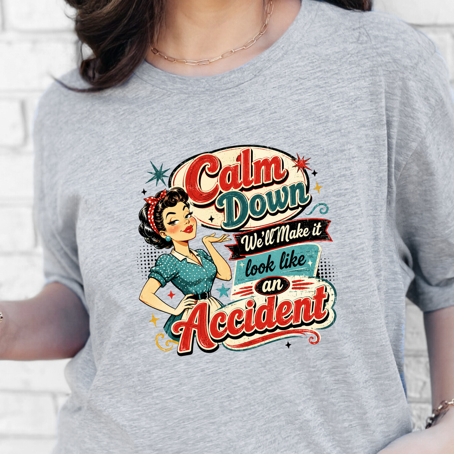 Vintage Calm Down Graphic Tee