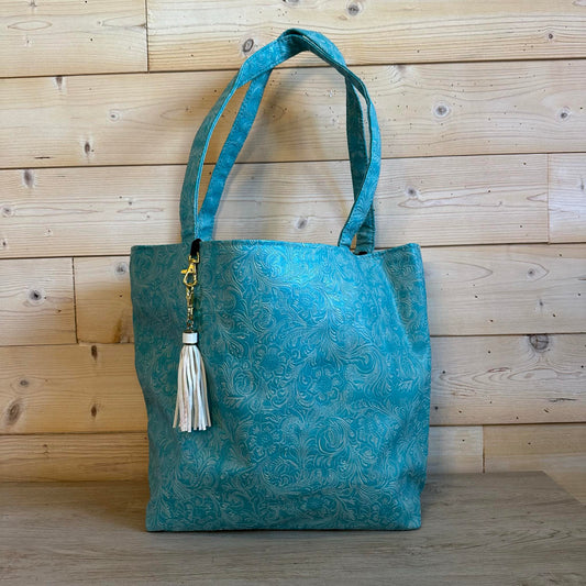 Dixie Cowhide Custom Makeup Junkie Daykeeper Tote