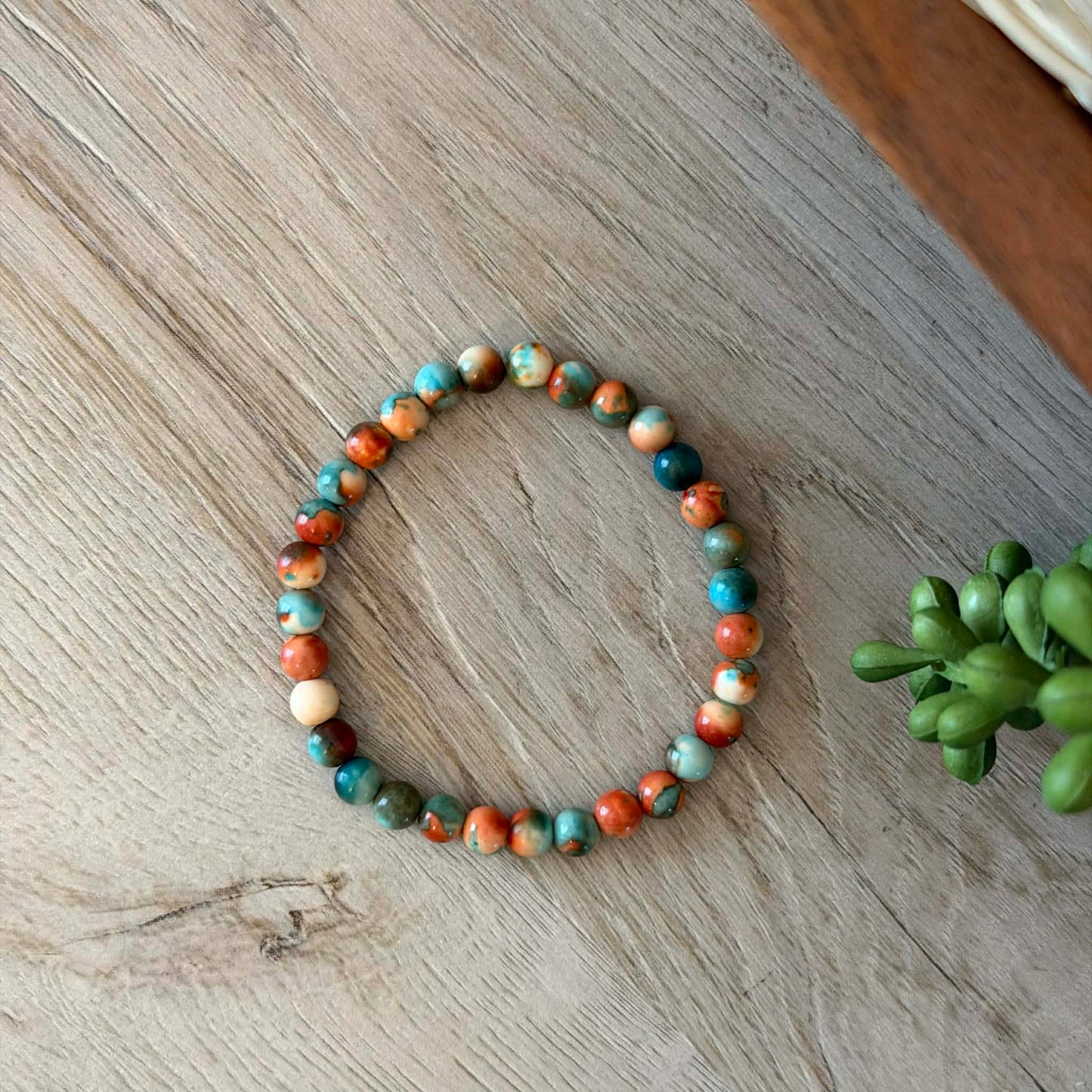 Multi-Colored Turquoise Stretch Jewelry Junkie Bracelet