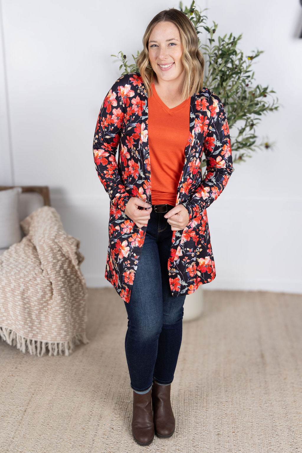 IN STOCK Classic Cardigan - Sunset Floral FINAL SALE