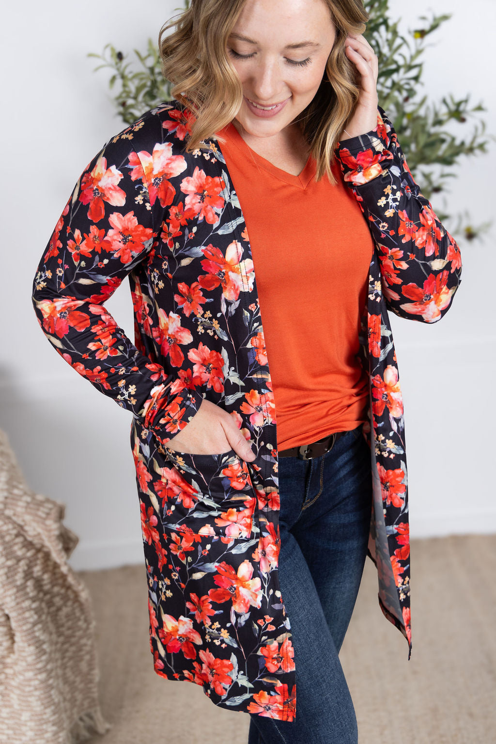 IN STOCK Classic Cardigan - Sunset Floral FINAL SALE