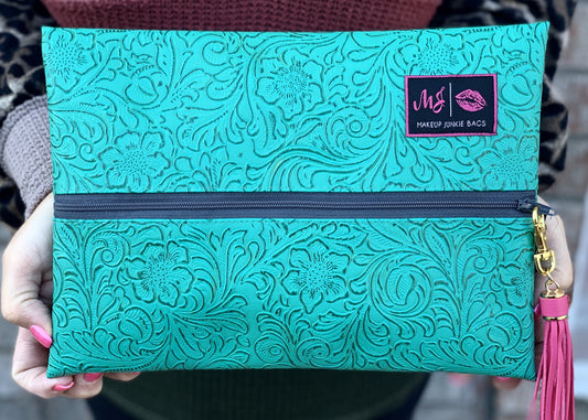 Turquoise Dream Makeup Junkie Bag