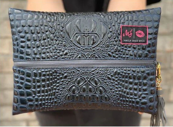 Bubble Gator Navy Makeup Junkie Bag