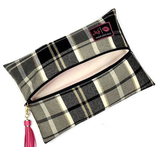 The Perfectly Plaid Makeup Junkie Bag