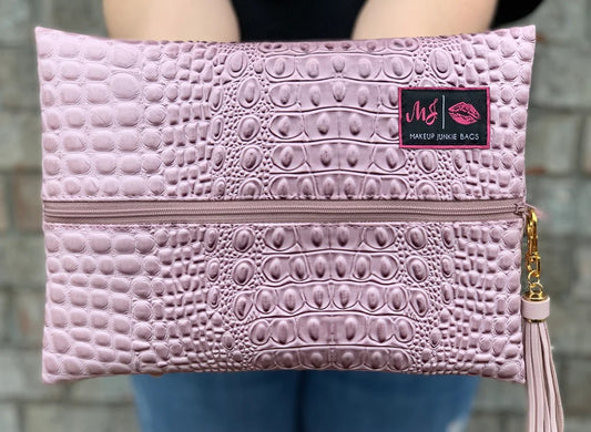 Bubble Gator Blush Makeup Junkie Bag