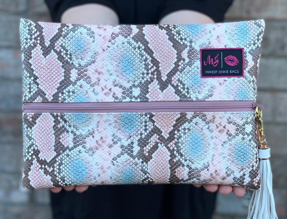 Blush Viper Makeup Junkie Bag