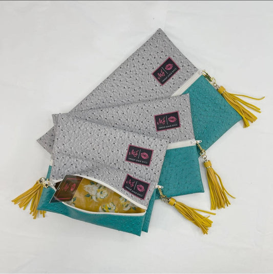 Two Faced Ostrich Turnkey Junkie Bag