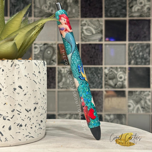 Custom Pen - Mermaid and Friends