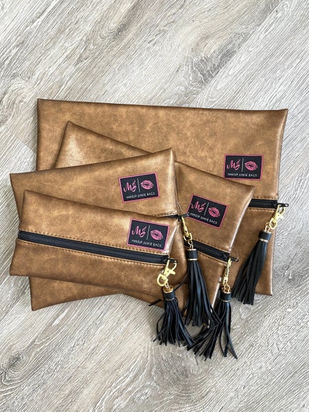 Dark Bronze Makeup Junkie Bag