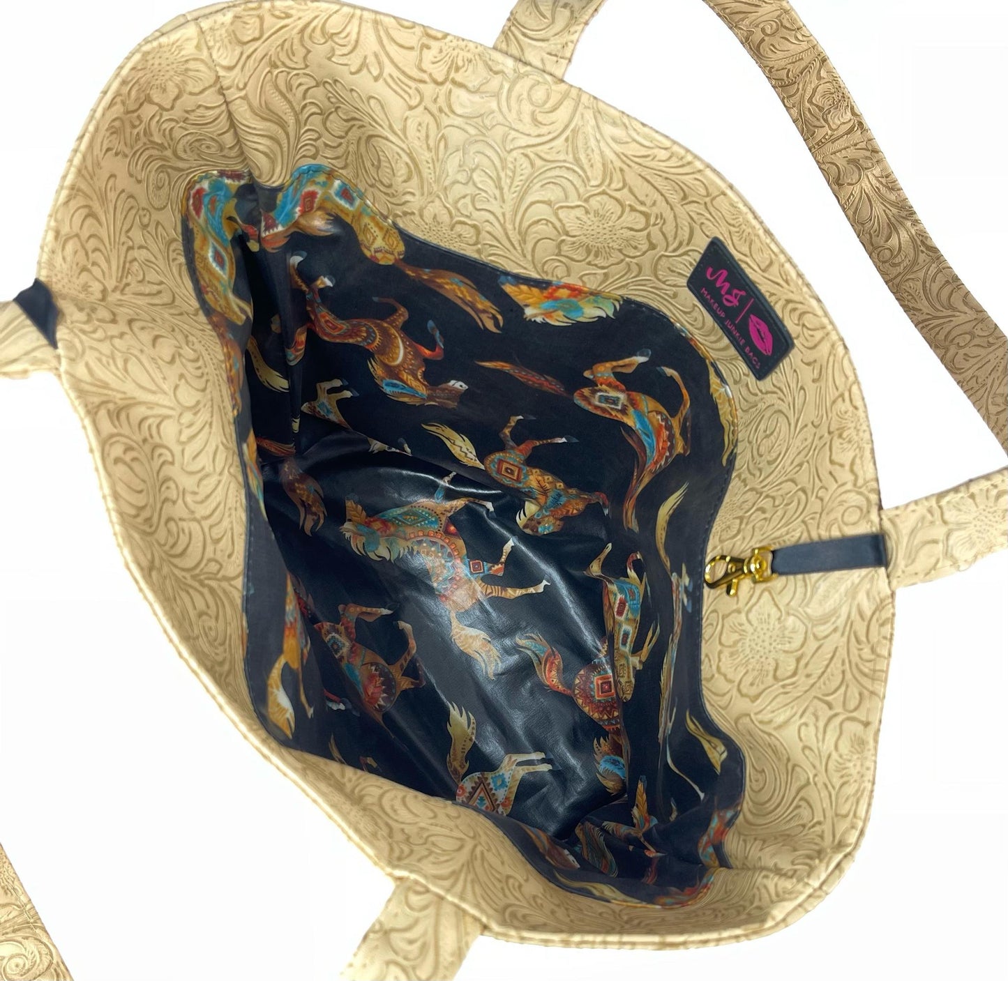 Western Toole Horses Custom Makeup Junkie Daykeeper Tote