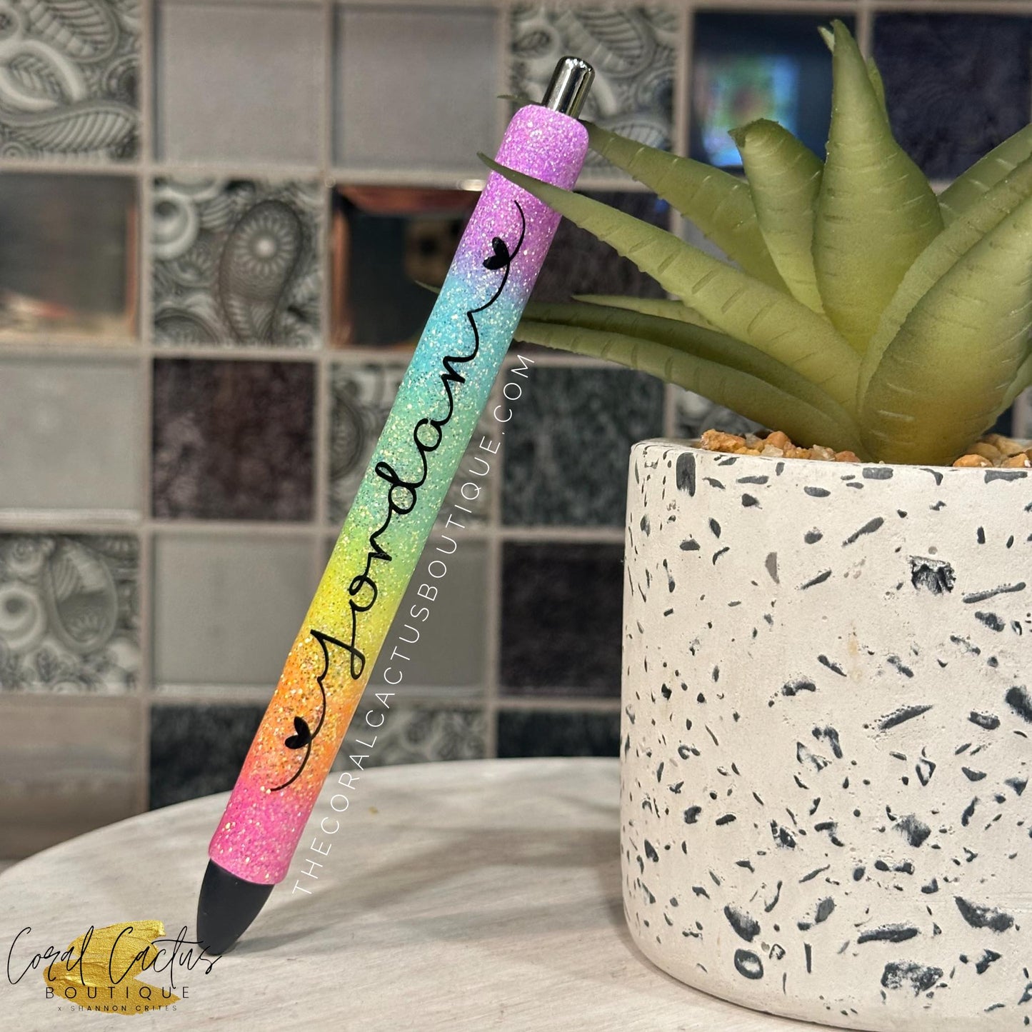 Custom Pen - Rainbow Ombre