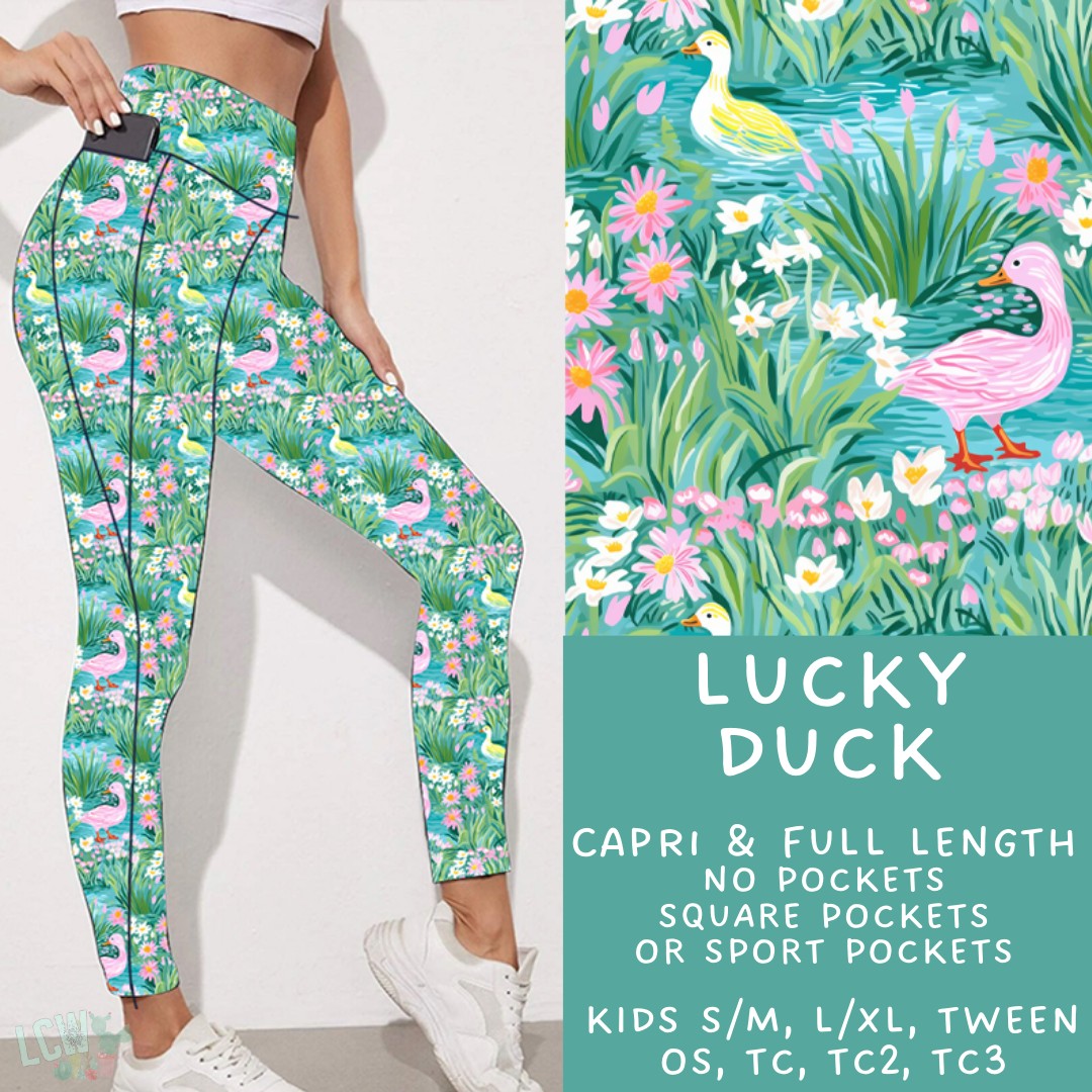 Ready to Ship Lucky Duck - Full Leggings Sport OS