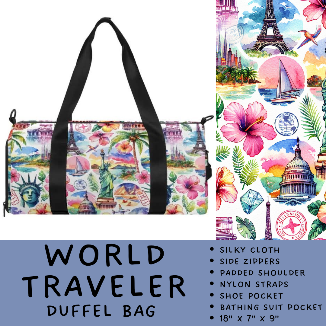 Batch #264 - Travel Collection - Closes 12/31 - ETA - World Traveler Duffel Bag