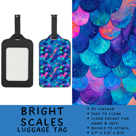 Batch #264 - Travel Collection - Closes 12/31 - ETA - Bright Scales Luggage Tag