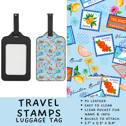 Batch #264 - Travel Collection - Closes 12/31 - ETA - Travel Stamps Luggage Tag