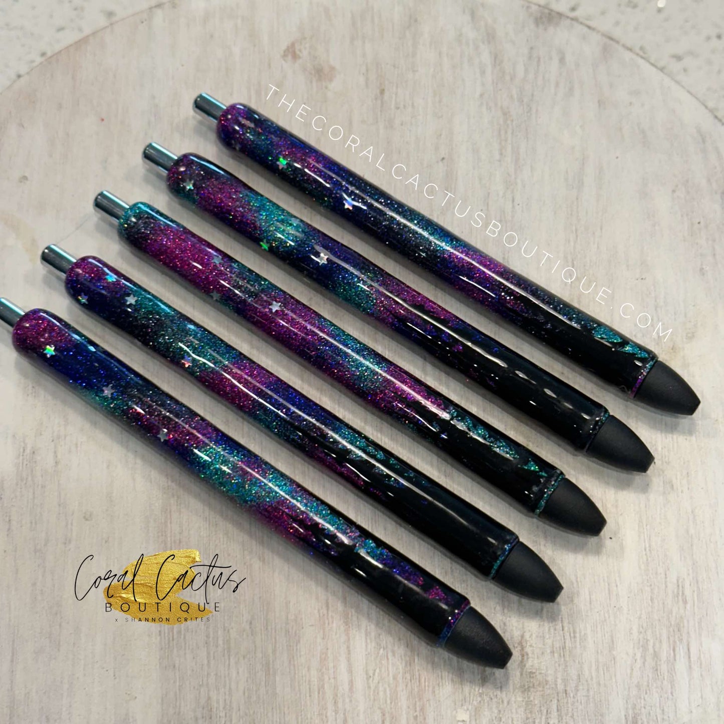 Custom Pen - Colorful Northern Lights