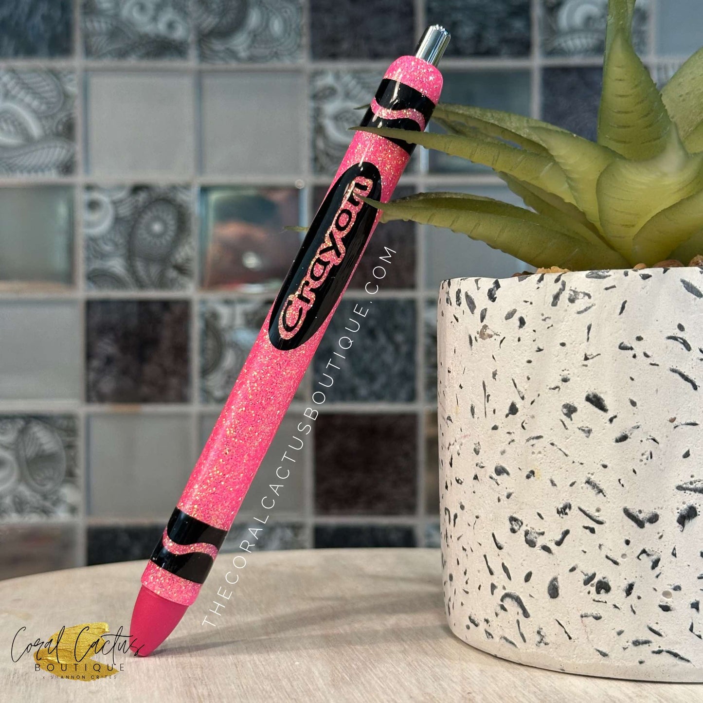 Custom Pen - Crayola Bright Color Crayon