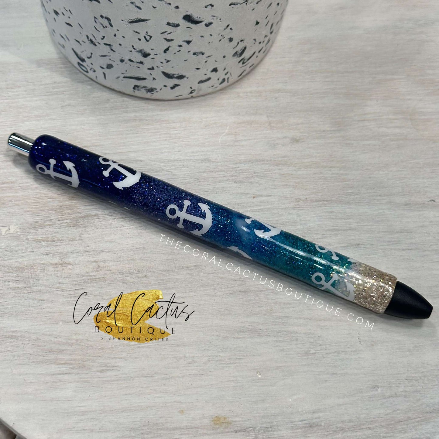 Custom Pen - Anchor Beach