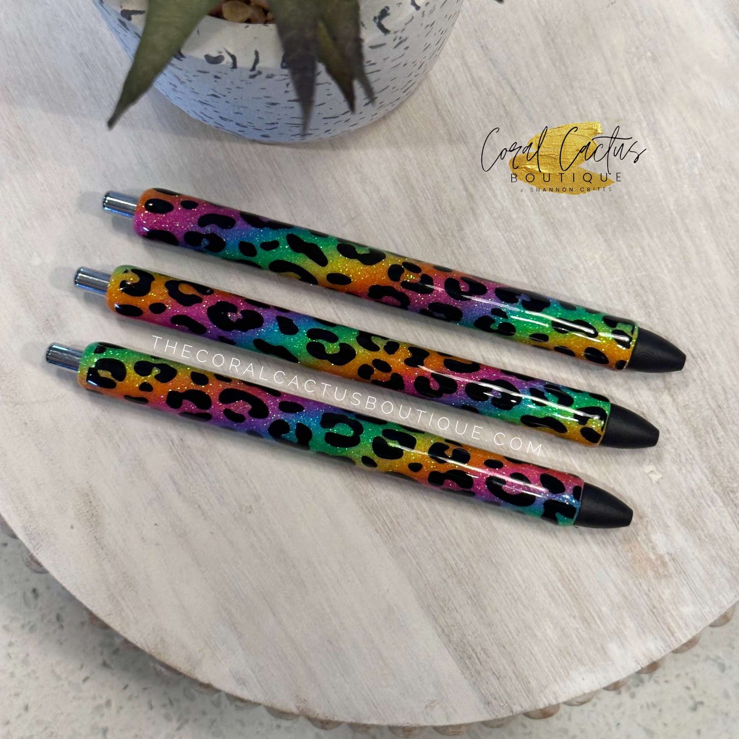 Custom Pen - Colorful Leopard