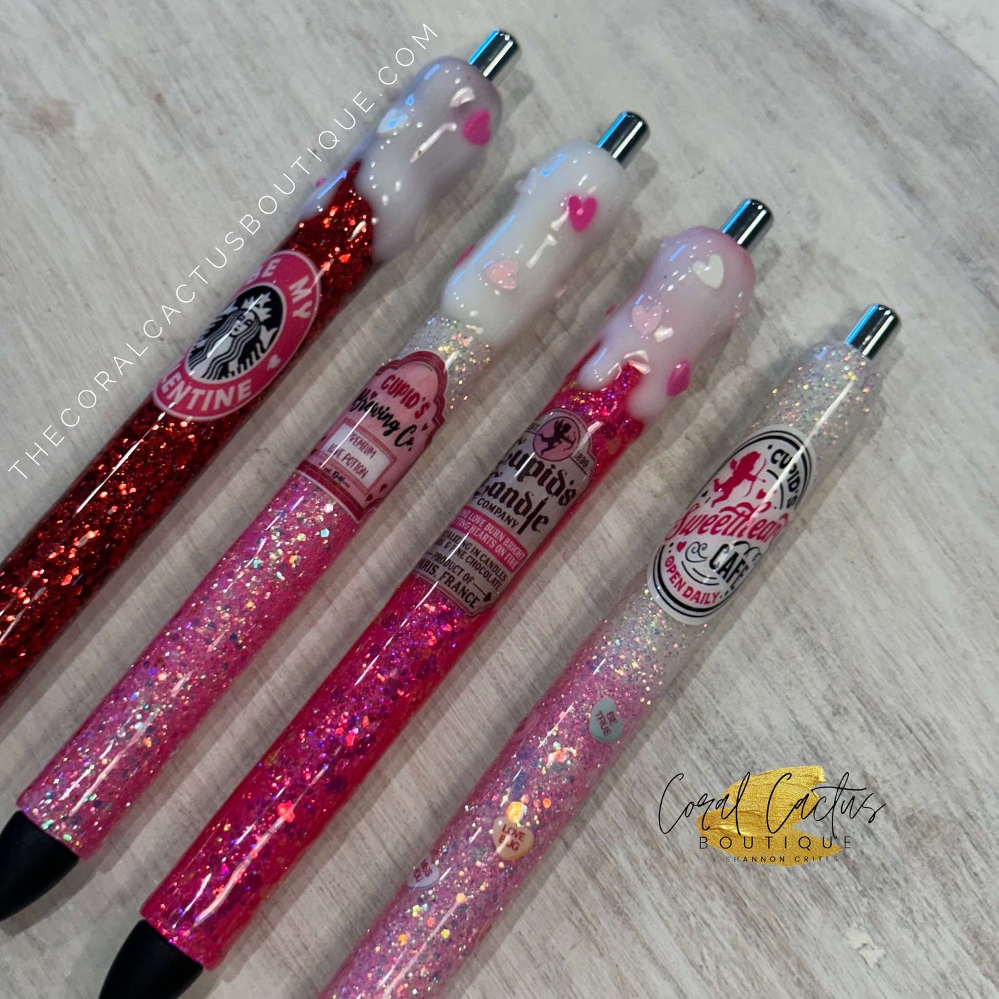 Custom Pen - Be My Valentine Coffee Drip