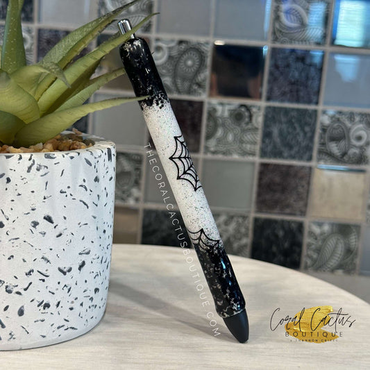 Custom Pen - Spiderwebs